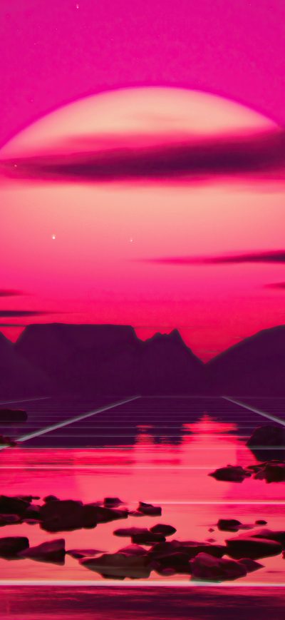 Fond d'écran iPhone Beyond Retrowave