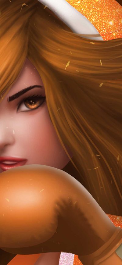 Fond d'écran Olivia The Orange Fighter sur iPhone