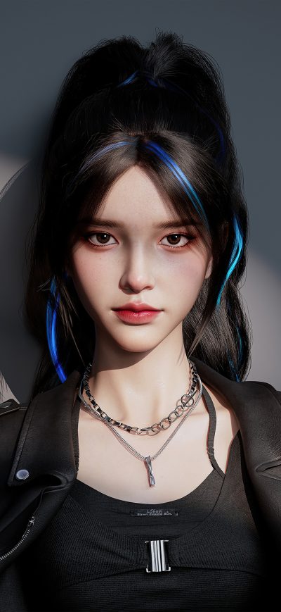 Fond d'écran iPhone Asian Girl Cgi 4k