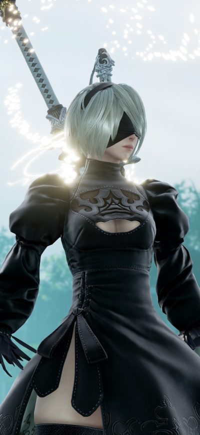 Fond d'écran Nier Automata 2 4k sur iPhone