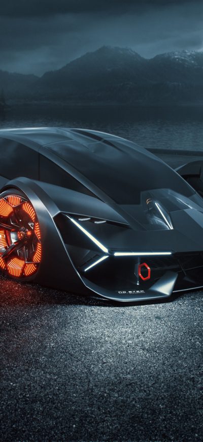 Fond d'écran iPhone 2019 Lamborghini Terzo Millennio Digital Art