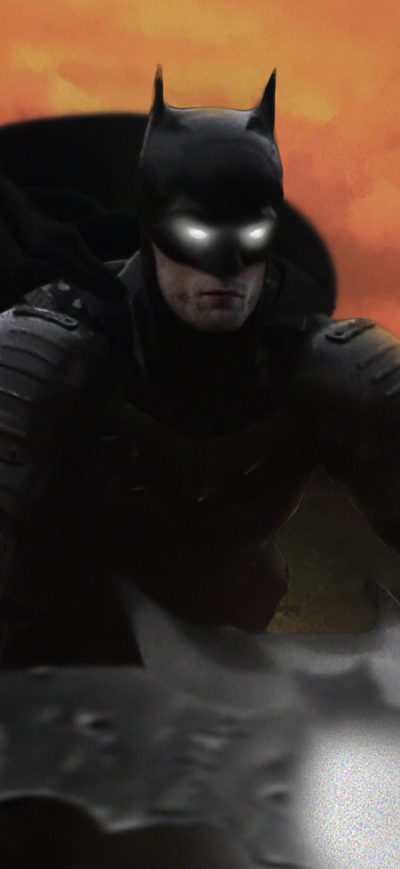 Fond d'écran iPhone Batman On Batcycle 4k