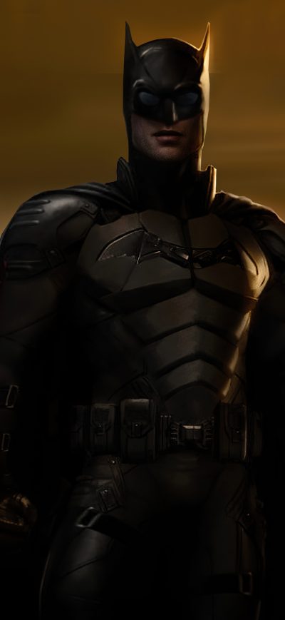 Fond d'écran iPhone Batman With Muscle Bat Car 4k