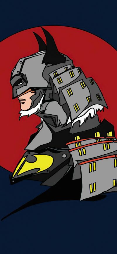 Fond d'écran iPhone Gotham Protector Batman Minimal 5k