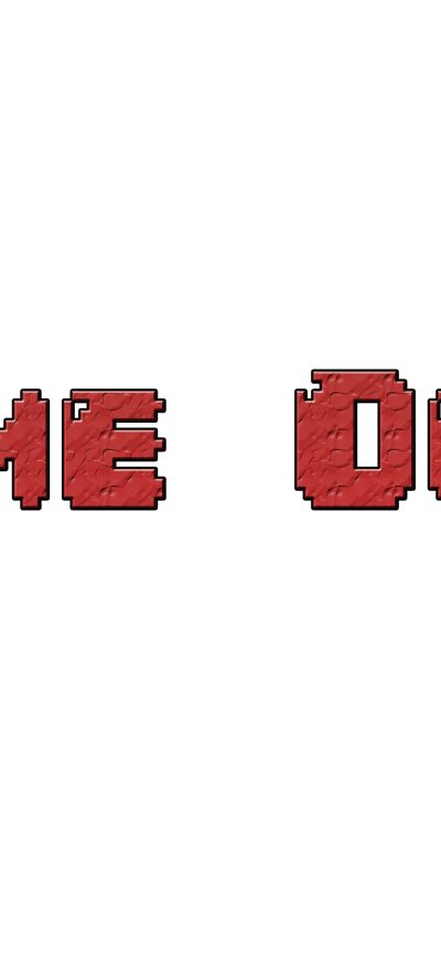 Fond d'écran iPhone Game Over Typography