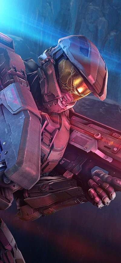 Fond d'écran Master Chief Halo 4k sur iPhone
