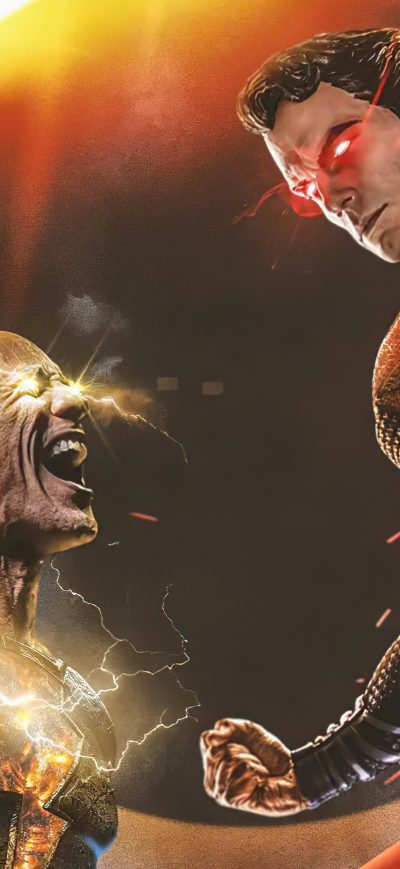 Fond d'écran iPhone Black Adam X Superman 4k