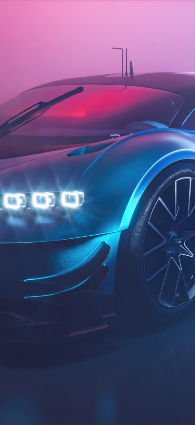 Fond d'écran iPhone Bugatti Chiron Vision GT 5k