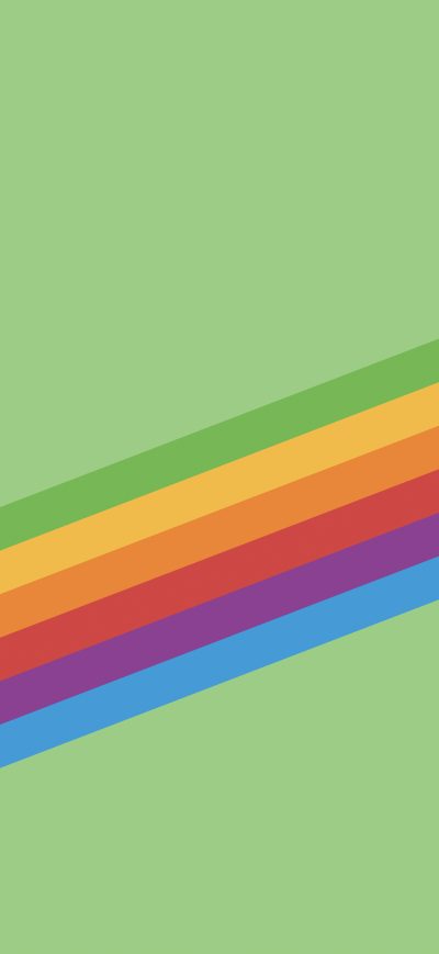 Fond d'écran iPhone Ios 11 Heritage Stripe Green