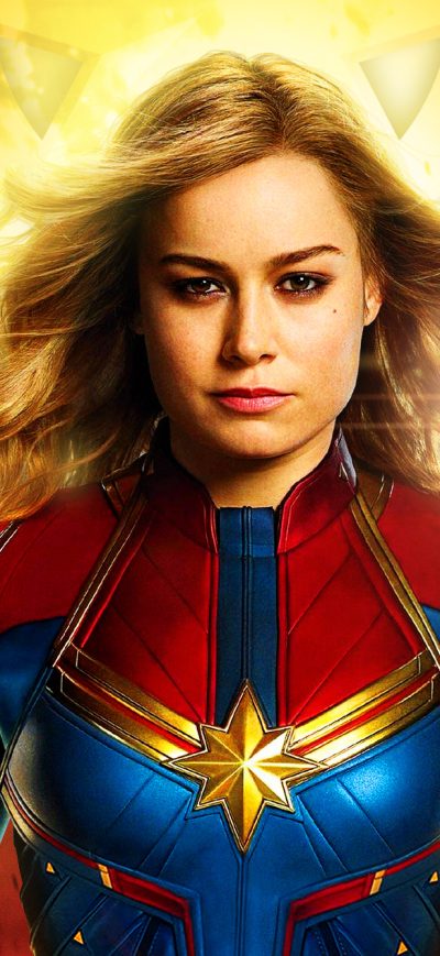 Fond d'écran iPhone CaptainMarvel Poster
