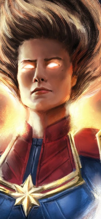 Fond d'écran iPhone Captain Marvel Artsnew