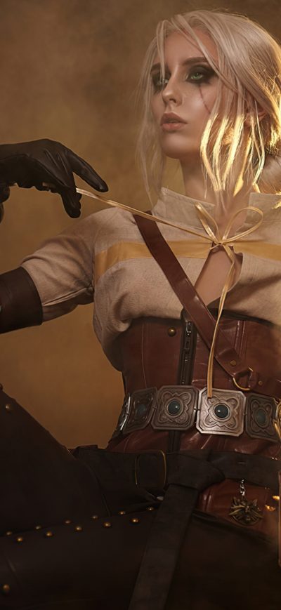 Fond d'écran iPhone Ciri Witcher Cosplay 5k