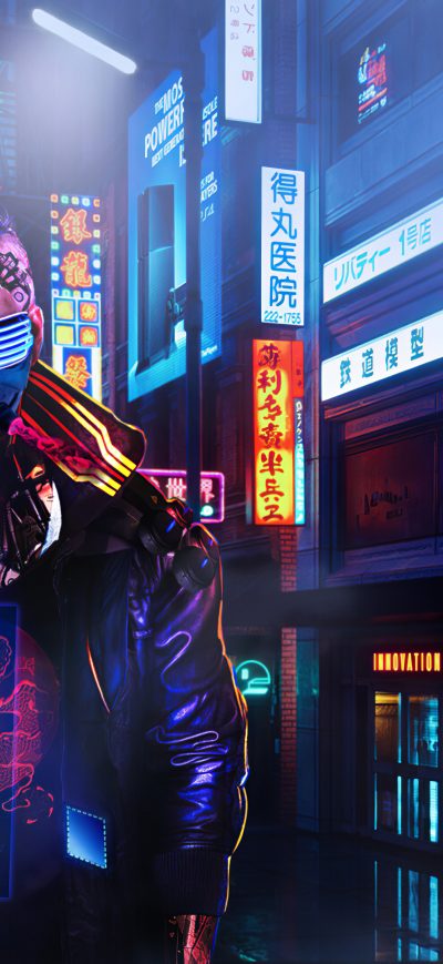 Fond d'écran iPhone Sinclair Cyberpunk 4k