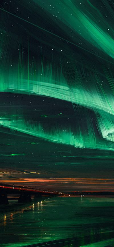 Fond d'écran iPhone Northern Lights Artistic
