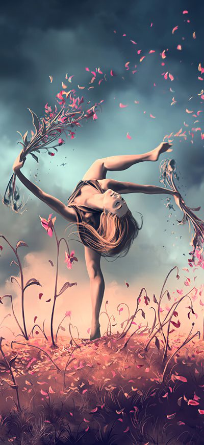 Fond d'écran iPhone Virgo Dance 4k