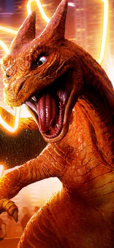 Fond d'écran iPhone Detective Pikachu Char Charizard 5k