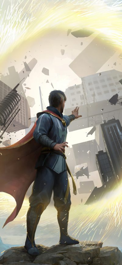 Fond d'écran iPhone Doctor Strange Showdown 4k
