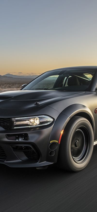 Fond d'écran iPhone SpeedKore Dodge Charger AWD Twin Turbo Carbon 2019 4k
