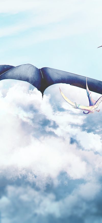Fond d'écran iPhone Dragons Morning Ride 4k