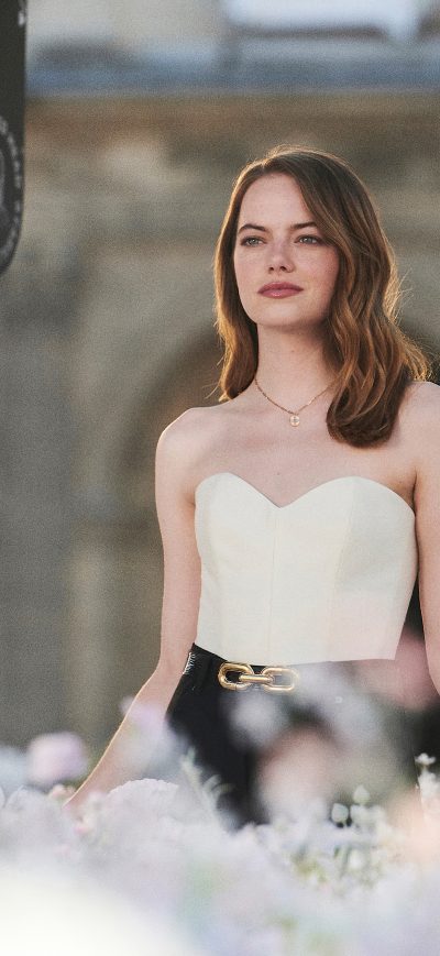 Fond d'écran iPhone 2019 Emma Stone Louis Vuitton 4k