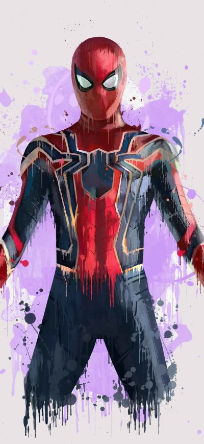 Fond d'écran iPhone Spiderman In Avengers Infinity War 2018 Artwork