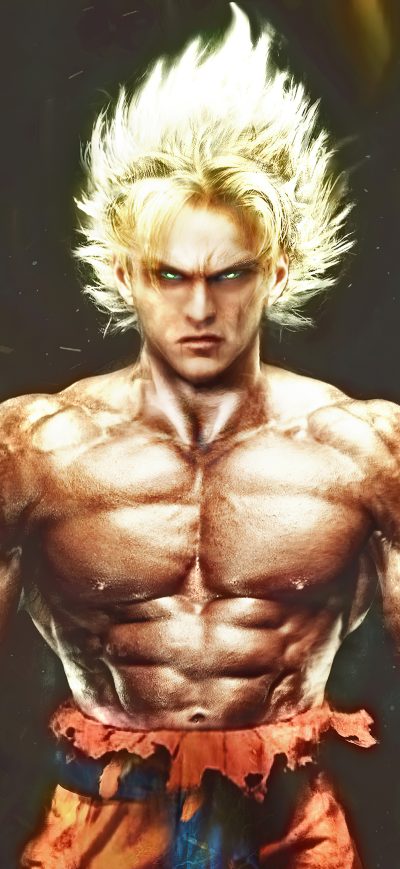 Fond d'écran iPhone Goku Fire 2020
