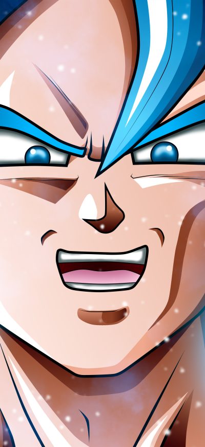 Fond d'écran iPhone Dragon Ball Super Saiyajin Blue 5k