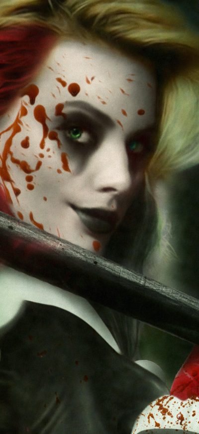 Fond d'écran iPhone Harley Quinn The Blood Queen