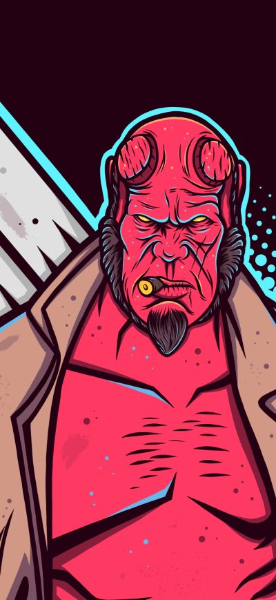 Fond d'écran iPhone Hellboy 4k Artwork New