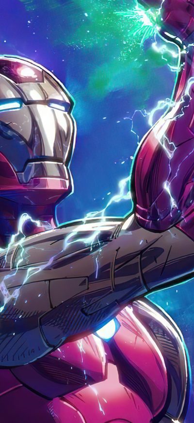 Fond d'écran iPhone 2020 Iron Man 4k Infinity Gauntlet
