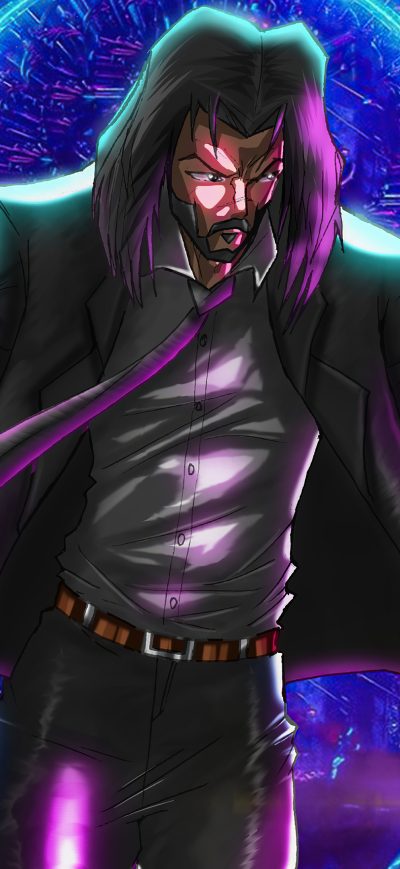Fond d'écran iPhone John Wick Comic Illustration 4k