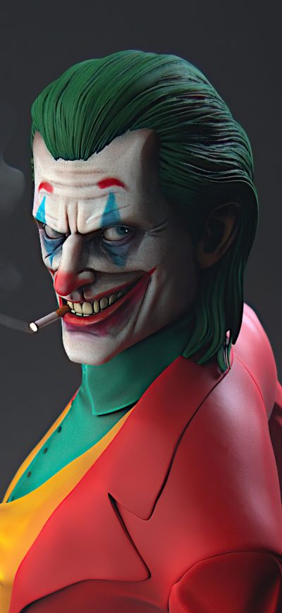 Fond d'écran iPhone Joker Smoking 5k