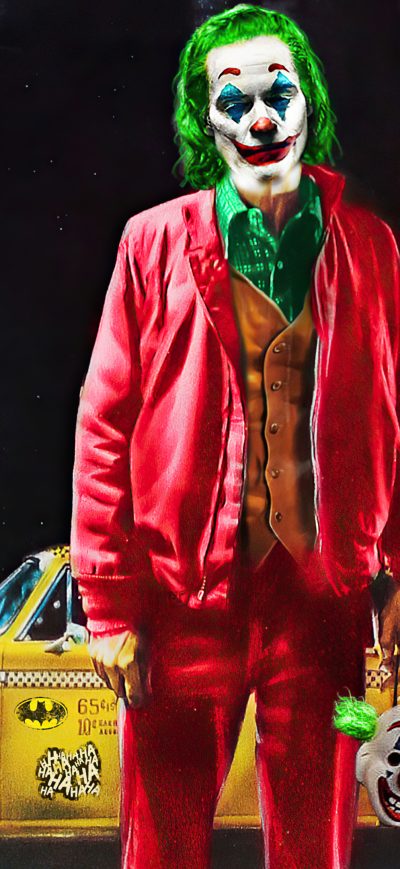 Fond d'écran iPhone Joker Taxi Driver 4k