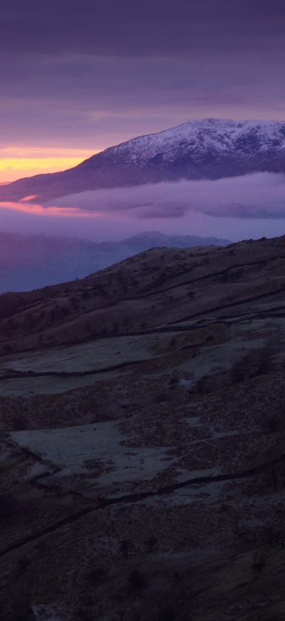 Fond d'écran iPhone Lake District View Of Hills And Mountains In The Late Afternoon