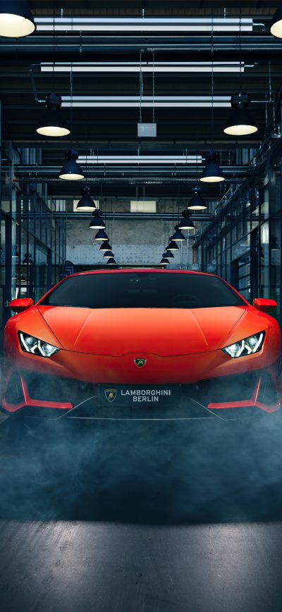 Fond d'écran iPhone Orange Lamborghini Huracan 4k New