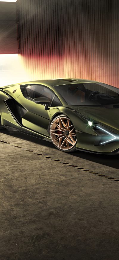 Fond d'écran iPhone 8k Lamborghini Sian 2019