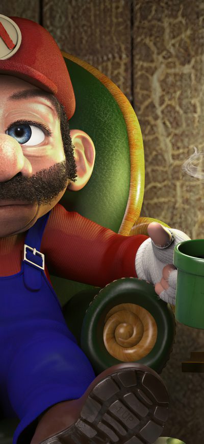 Fond d'écran iPhone Retired Super Mario 4k