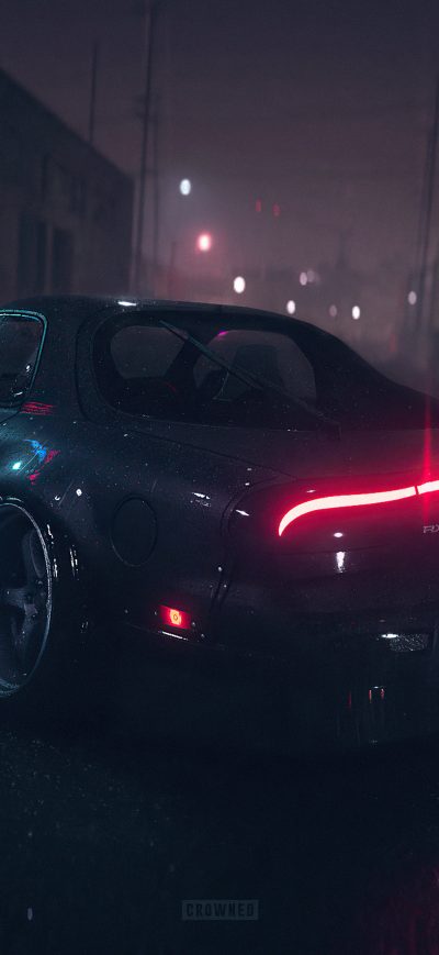 Fond d'écran iPhone Mazda Rx7 Need For Speed Rain 4k