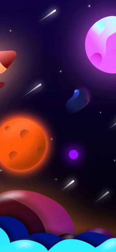 Fond d'écran iPhone Space Trip 4k