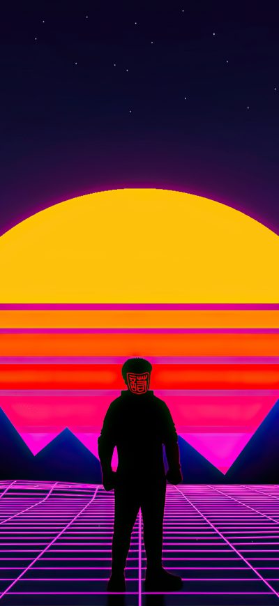 Fond d'écran iPhone Retro 80s Boy 4k