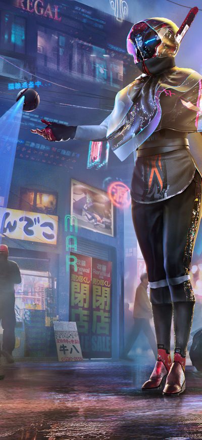 Fond d'écran iPhone Rabbidroid Scifi Girl 4k