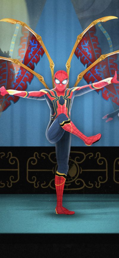 Fond d'écran iPhone Spiderman Far From Home 8k