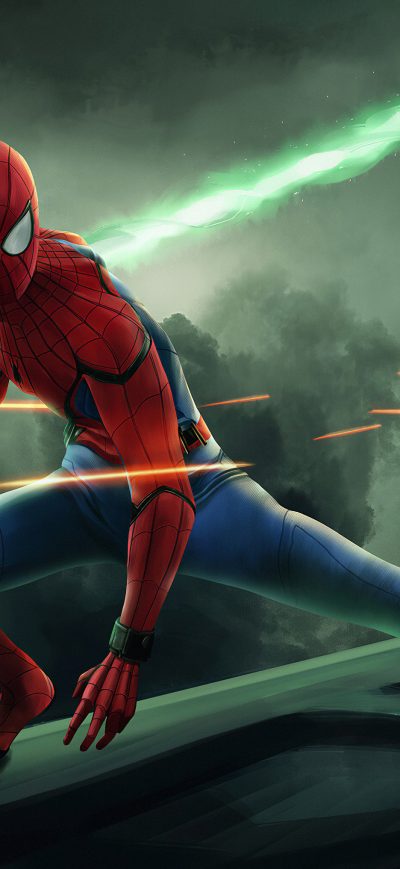Fond d'écran iPhone Spider Man 4k 2019 Art