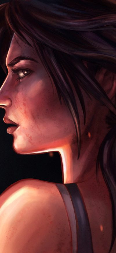 Fond d'écran iPhone Tomb Raider Digital Art 4k