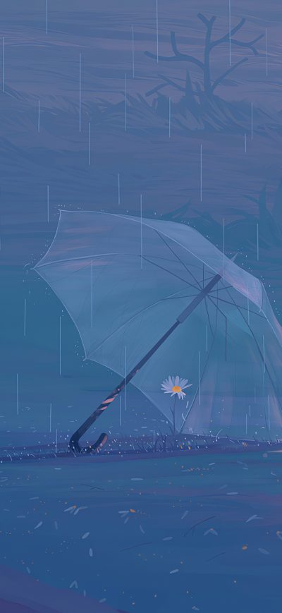 Fond d'écran iPhone Umbrella Saving Flower 4k