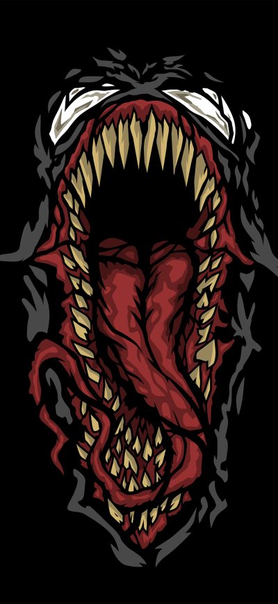 Fond d'écran iPhone Venom Minimal 4k Art