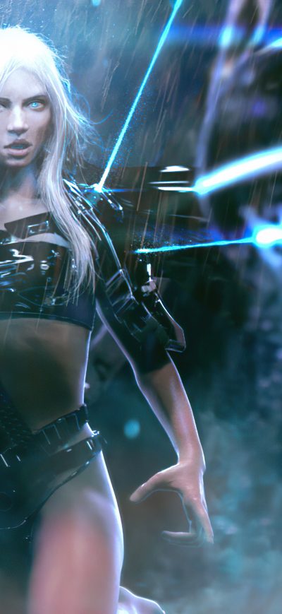 Fond d'écran iPhone A1 Warrior Girl 4k