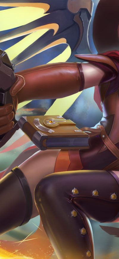 Fond d'écran iPhone Witch Mercy Overwatch