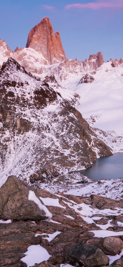Fond d'écran iPhone Snowy Mountains 4k