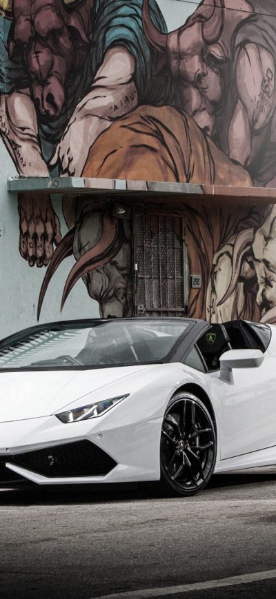 Fond d'écran iPhone Lamborghini Huracan White